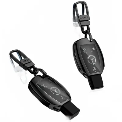 Aluminum Alloy Car Key Fob Case Cover Holder for Mercedes-Benz G/C Class C200L GLC GLA GLK Aluminum Alloy Car Key Fob Case Cover Holder for Mercedes-Benz G/C Class C200L GLC GLA GLK