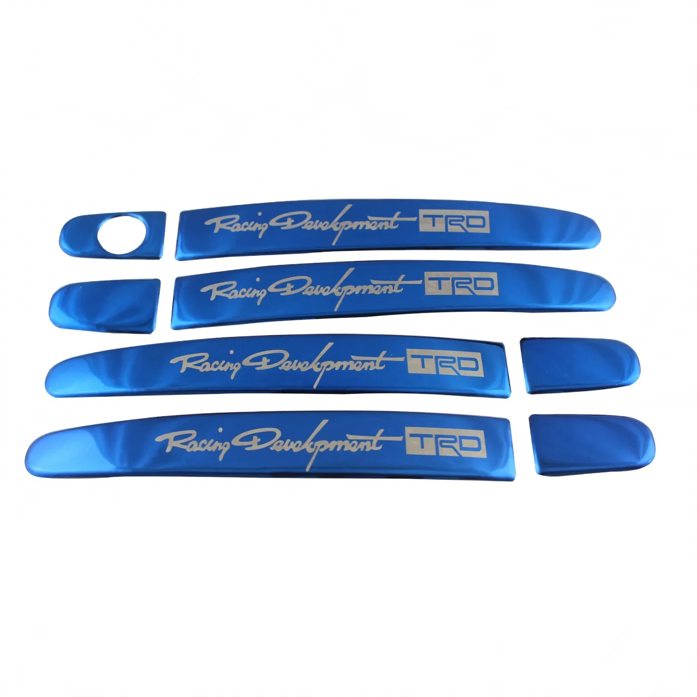 4pcs Stainless Steel Exterior Door Handle Covers Blue Finish for Toyota Vios Yaris Corolla