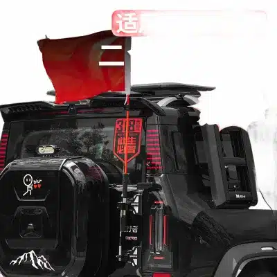 Rear Tailgate Flagpole Antenna Dual-Function Bracket for Jetour T2 Traveler – Aluminum Alloy Base Rear Tailgate Flagpole Antenna Dual-Function Bracket for Jetour T2 Traveler – Aluminum Alloy Base