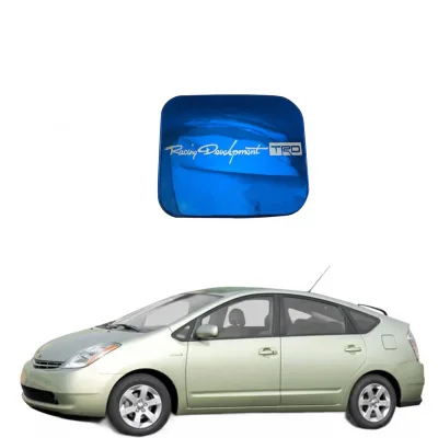Blue Stainless Steel Fuel Tank Cap Cover Trim Decorative Sticker for Toyota Prius 2005-2008 XV20 Blue Stainless Steel Fuel Tank Cap Cover Trim Decorative Sticker for Toyota Prius 2005-2008 XV20
