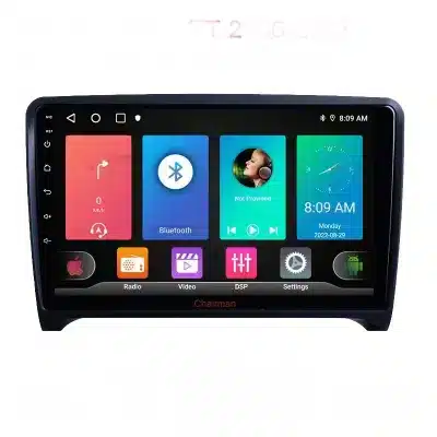 Car Center Console Android Multimedia Head Unit with GPS Navigation and Rear View Camera Input for Audi TT 2006-2013