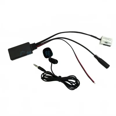 Bluetooth Wireless Audio Input Adapter with Microphone AUX Cable for VW Skoda Factory CD Head Unit Bluetooth Wireless Audio Input Adapter with Microphone AUX Cable for VW Skoda Factory CD Head Unit