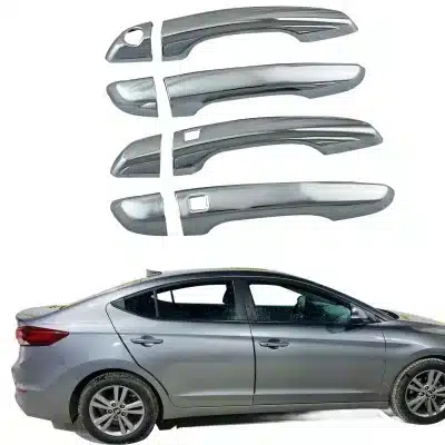 Chrome Plated ABS Door Handle Covers Trim Protection for Elantra 2016-2017 Chrome Plated ABS Door Handle Covers Trim Protection for Elantra 2016-2017