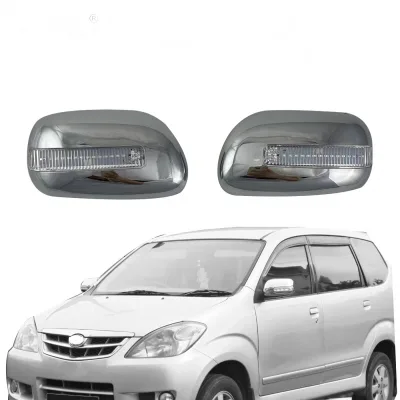 Side Mirror Cover with LED Turn Signal Light ABS Chrome Passenger and Driver Side Pair for Toyota Avanza 2003-2011 Side Mirror Cover with LED Turn Signal Light ABS Chrome Passenger and Driver Side Pair for Toyota Avanza 2003-2011