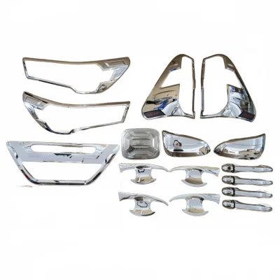 Chrome Exterior Trim Kit for Toyota Hilux Revo 2021, Premium ABS Decorative Accessories Chrome Exterior Trim Kit for Toyota Hilux Revo 2021, Premium ABS Decorative Accessories