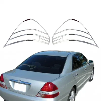 Chrome Rear Tail Light Trim Guard Frame Covers for Toyota Mark II GX110 JZX110 Chrome Rear Tail Light Trim Guard Frame Covers for Toyota Mark II GX110 JZX110