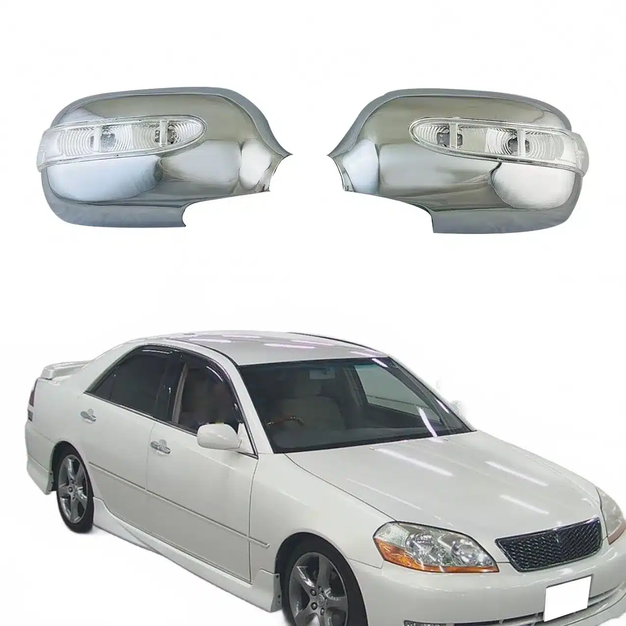 LED Wing Mirror Cover Caps with Signal Light for Toyota Mark II GX110 JZX110