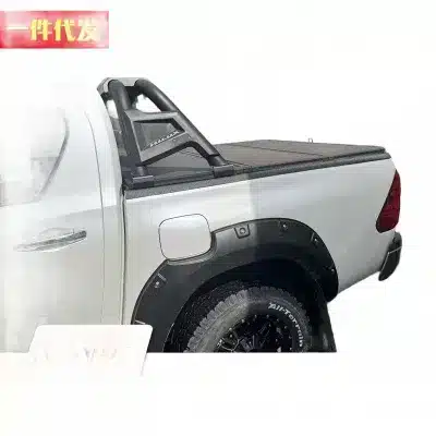 Tri-Fold Hard Truck Bed Tonneau Cover, Aluminum Alloy Rear Trunk Retractable Shell for Toyota Hilux Revo 2006-2024 (5ft Bed) Tri-Fold Hard Truck Bed Tonneau Cover, Aluminum Alloy Rear Trunk Retractable Shell for Toyota Hilux Revo 2006-2024 (5ft Bed)