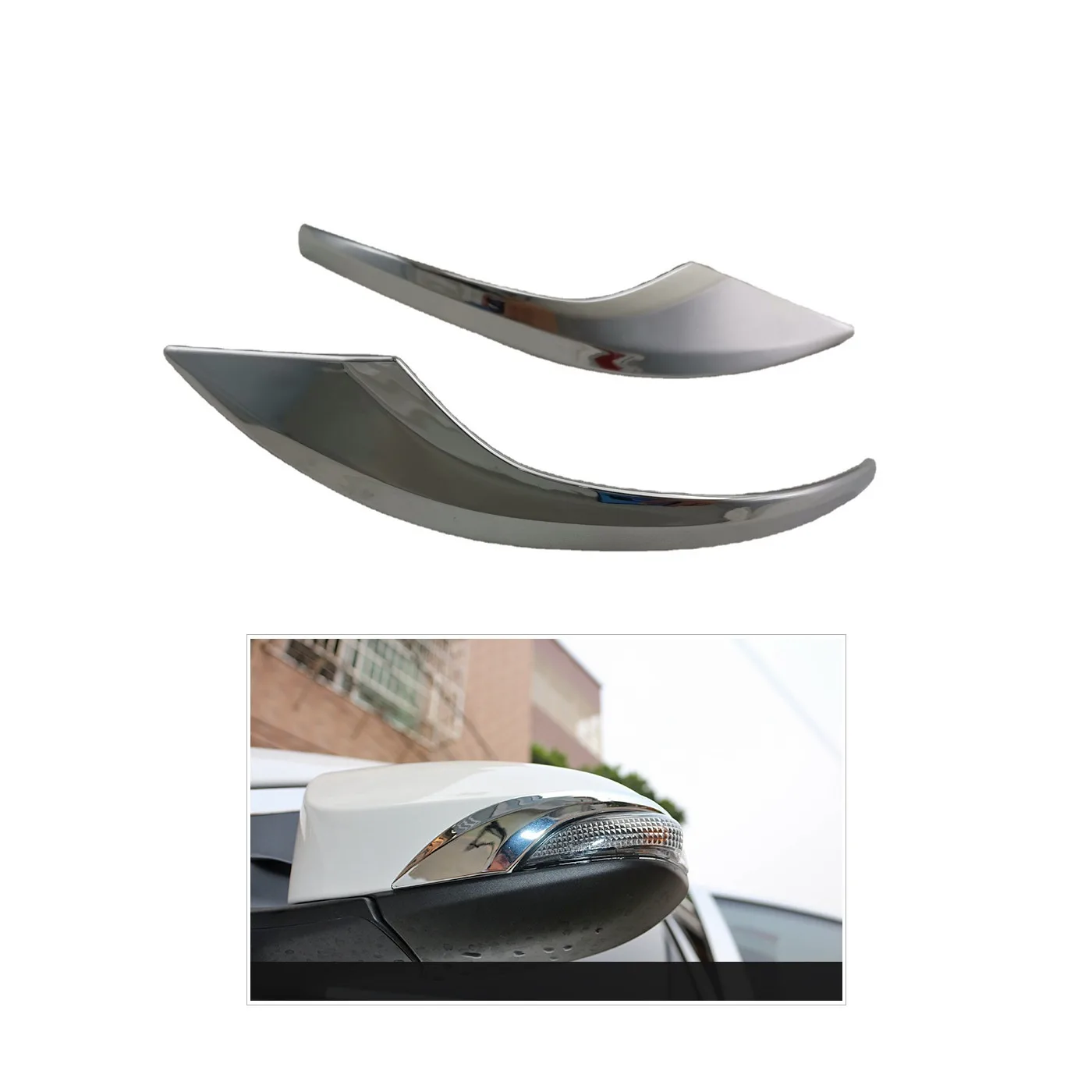 Rearview Side Mirror Trim Strip Cover Garnish for Prius C Aqua Axio Vitz 2015-2020