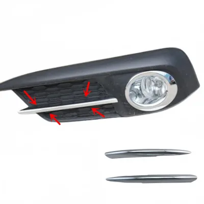 Front Fog Light Eyebrow Trim Kit ABS Chrome Cover Decoration for Honda Civic 2016 Front Fog Light Eyebrow Trim Kit ABS Chrome Cover Decoration for Honda Civic 2016