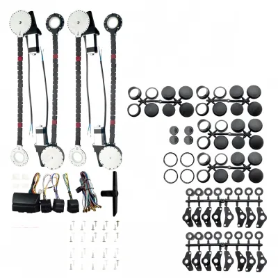 12V 4-Door Universal Power Window Switch Box Kit for Automotive Glass Lifter Control 12V 4-Door Universal Power Window Switch Box Kit for Automotive Glass Lifter Control