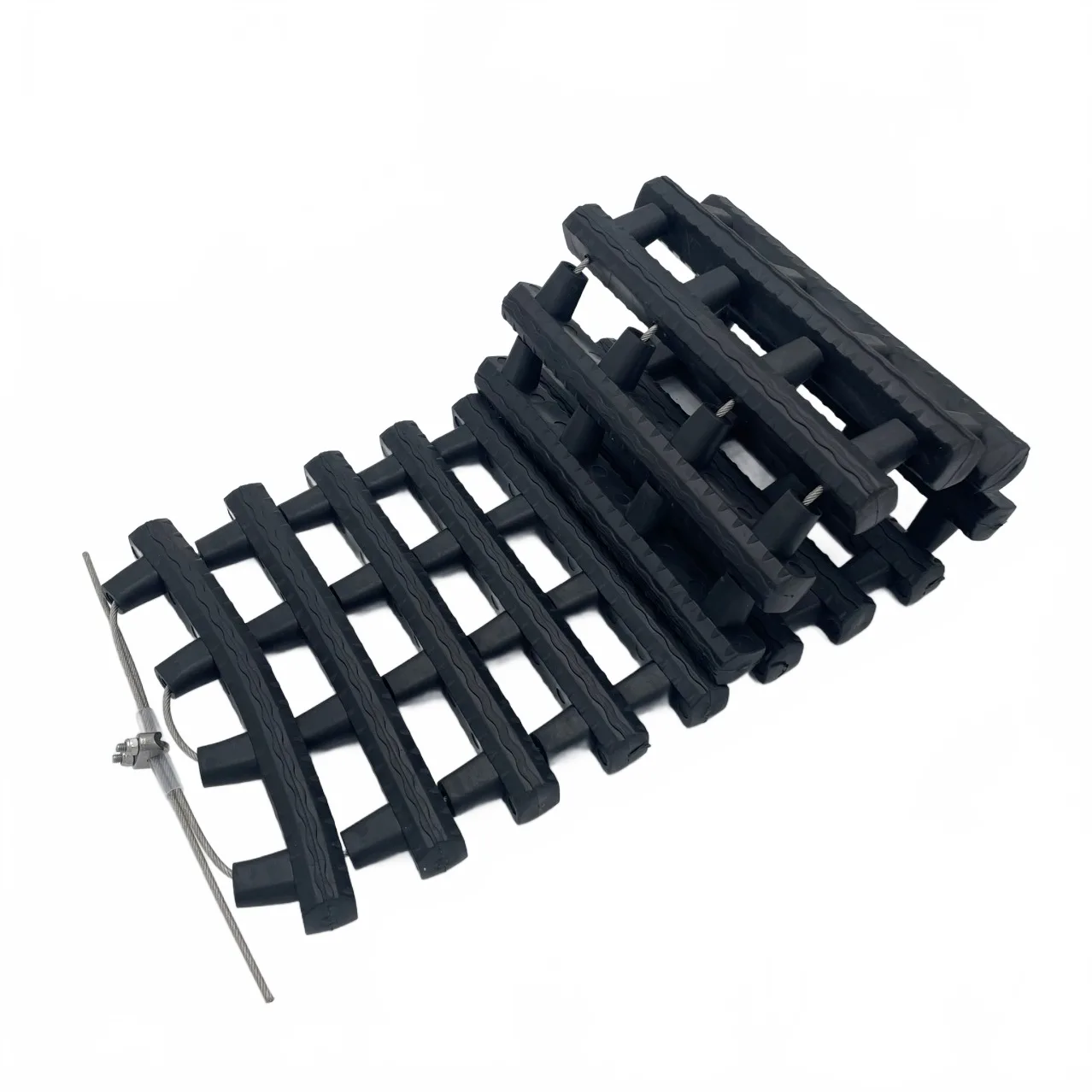 1.5M Foldable Recovery Tracks Traction Boards for Sand Mud Snow, TPR Anti-Slip Tire Ladders Universal