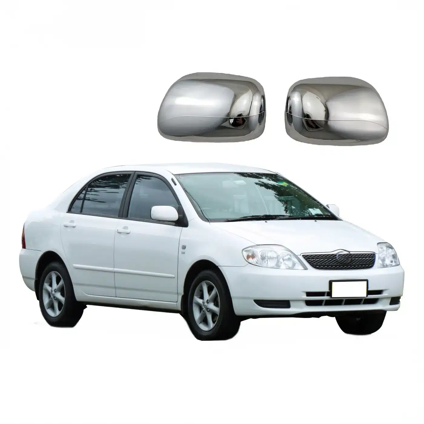 Side Mirror Cover Cap Rear View Mirror Housing Compatible with Corolla AE120 2001-2003