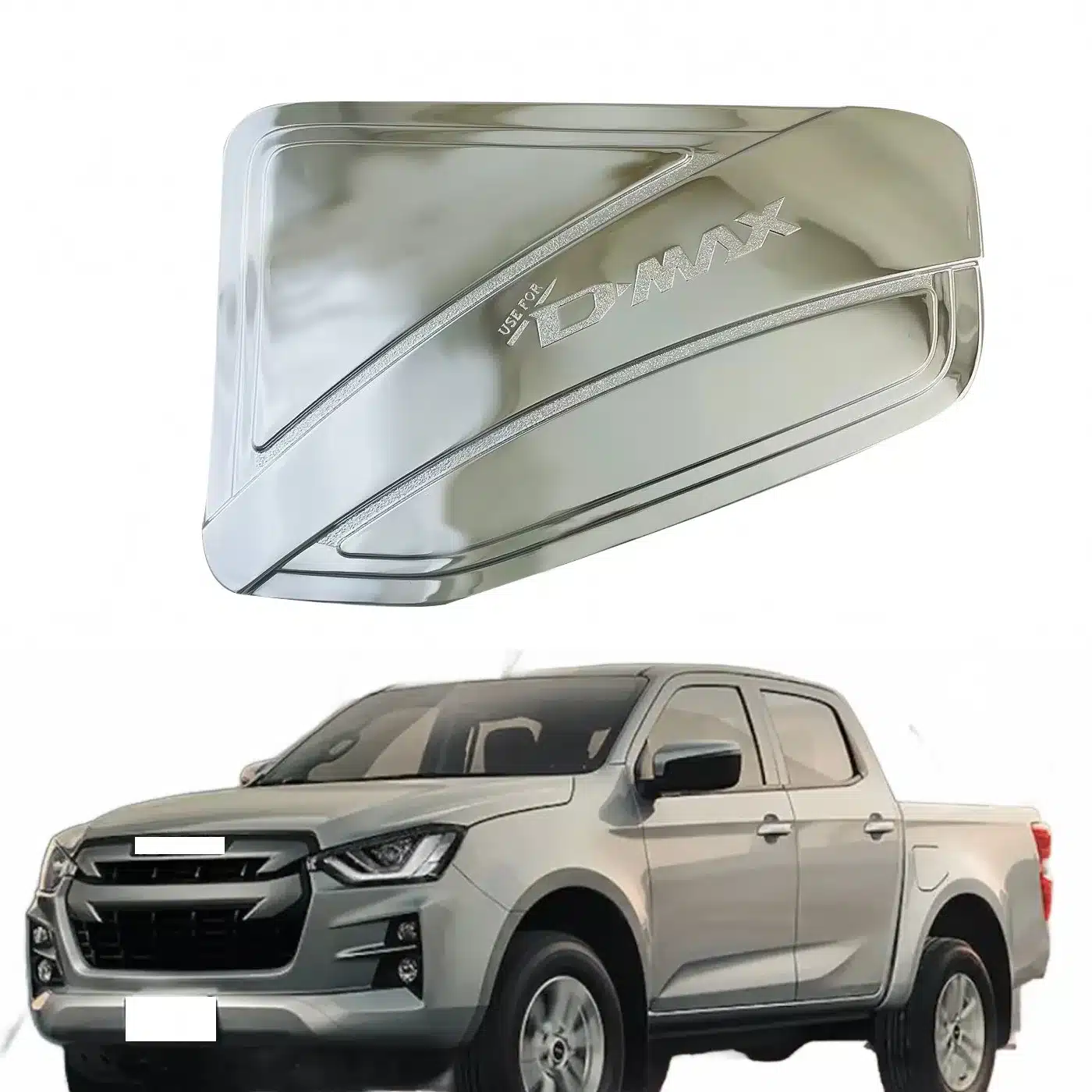 Fuel Tank Cap Cover Exterior Trim Trim Protection for Isuzu D-MAX 2022