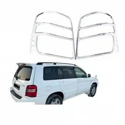 Rear Tail Light Guards Electroplated Chrome Trim Covers for Toyota Highlander/Kluger 2003-2006 Rear Tail Light Guards Electroplated Chrome Trim Covers for Toyota Highlander/Kluger 2003-2006
