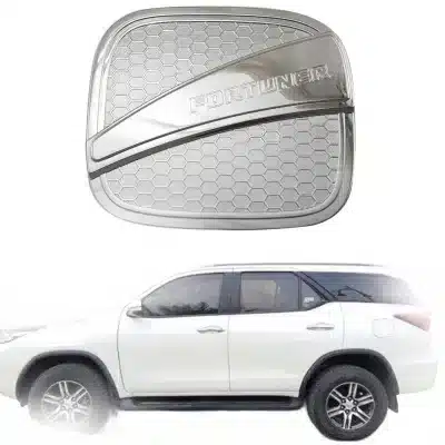 Fuel Tank Cap Cover Exterior Trim, ABS Chrome Decorative Protection for Toyota Fortuner 2016 onward Fuel Tank Cap Cover Exterior Trim, ABS Chrome Decorative Protection for Toyota Fortuner 2016 onward