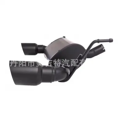 Performance Dual Exhaust Muffler Rear Assembly for 2007-2020 Jeep Wrangler JK JL, Matte Black Performance Dual Exhaust Muffler Rear Assembly for 2007-2020 Jeep Wrangler JK JL, Matte Black