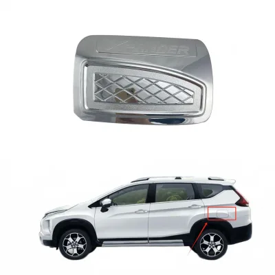 Fuel Tank Cap Cover Decorative Trim Chrome Plated for Mitsubishi Xpander 2017-2023 Fuel Tank Cap Cover Decorative Trim Chrome Plated for Mitsubishi Xpander 2017-2023