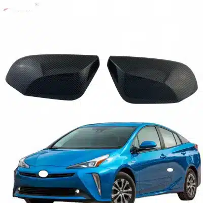 Carbon Fiber Style Rearview Mirror Covers for Toyota Prius 50 Series 2016-2022 Side Mirror Caps Carbon Fiber Style Rearview Mirror Covers for Toyota Prius 50 Series 2016-2022 Side Mirror Caps