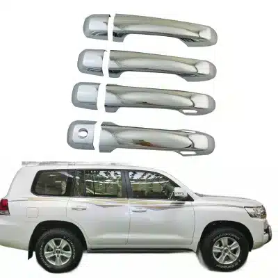 Chrome Exterior Door Handle Covers with Smart Keyhole for Toyota Land Cruiser LC200 FJ200 2016-2020 Chrome Exterior Door Handle Covers with Smart Keyhole for Toyota Land Cruiser LC200 FJ200 2016-2020