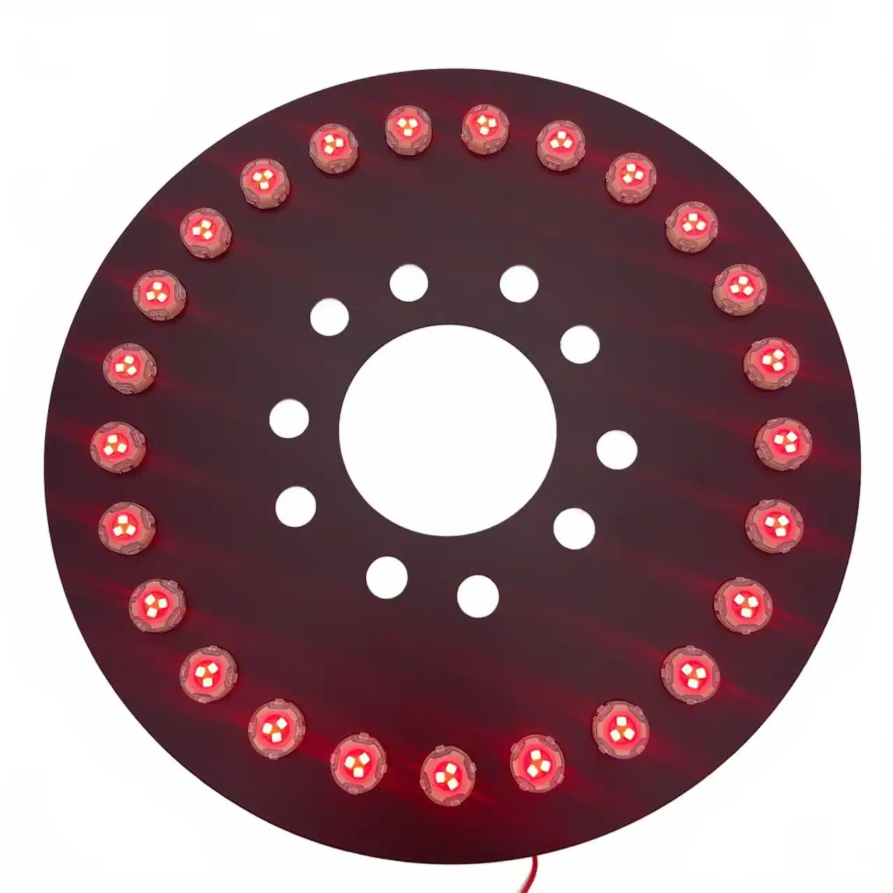 LED Spare Tire Brake Light 3rd Brake Lamp Ring with 25 LED Beads for Jeep Wrangler TJ JK JL, Green Glow