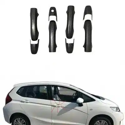 Carbon Fiber Texture Exterior Door Handle Covers Trim for Honda City 2009 Carbon Fiber Texture Exterior Door Handle Covers Trim for Honda City 2009