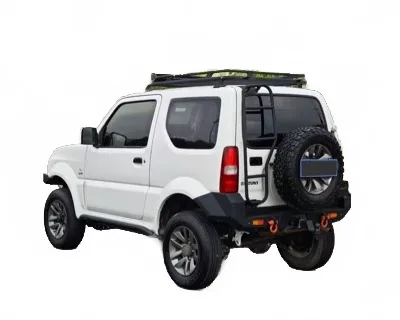 Rear Off-Road Bumper with Tow Hitch Receiver for 1998-2018 Suzuki Jimny JB33 JB43, Heavy Duty Steel Anti-Collision Guard Rear Off-Road Bumper with Tow Hitch Receiver for 1998-2018 Suzuki Jimny JB33 JB43, Heavy Duty Steel Anti-Collision Guard