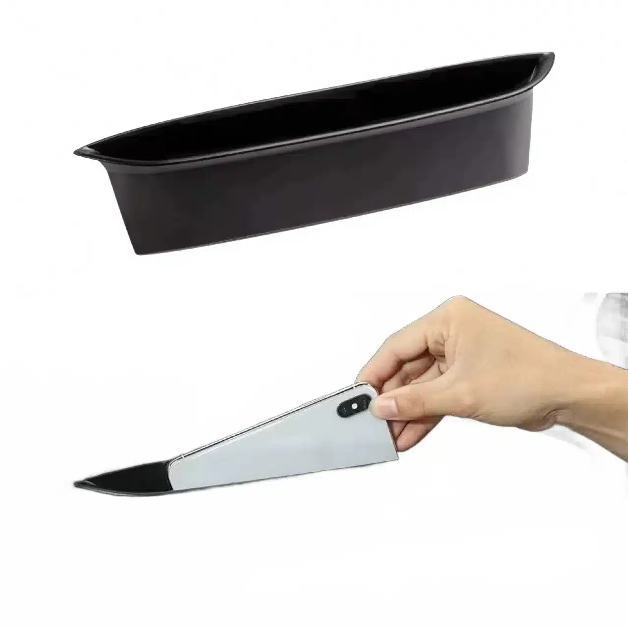 Passanger Grab Handle Storage Tray Organizer Black for 2011-2017 Jeep Wrangler JK JKU