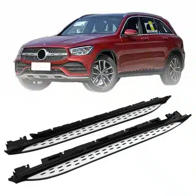 Fixed Running Boards Side Steps Aluminum Alloy Nerf Bars for Mercedes-Benz GLC-Class X253 X254 2016-2022 Fixed Running Boards Side Steps Aluminum Alloy Nerf Bars for Mercedes-Benz GLC-Class X253 X254 2016-2022