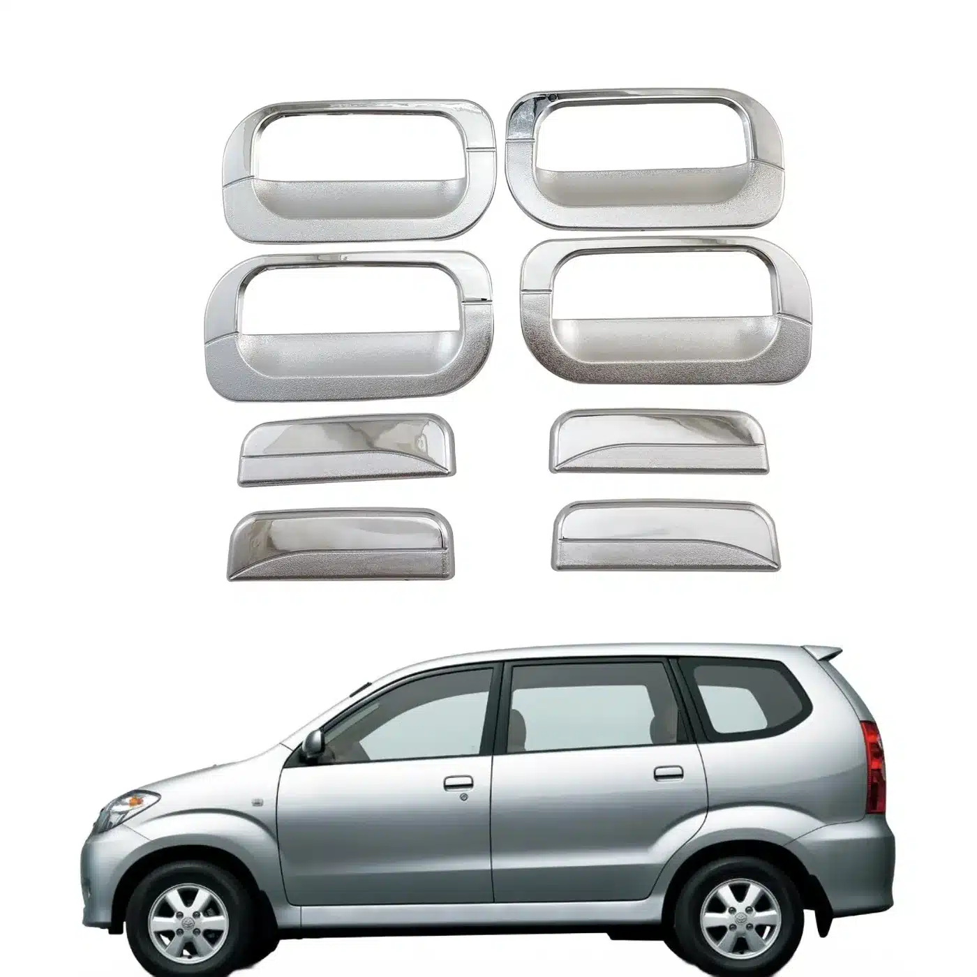Outer Door Handle Bowl Cover Set for Daihatsu Avanza 2003-2011 Toyota F601 Exterior Trim Protection