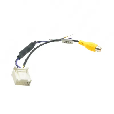 16 Pin Car Backup Rear View Camera Adapter Cable with Power Step-Down Transformer for Toyota 2008-2012 16 Pin Car Backup Rear View Camera Adapter Cable with Power Step-Down Transformer for Toyota 2008-2012