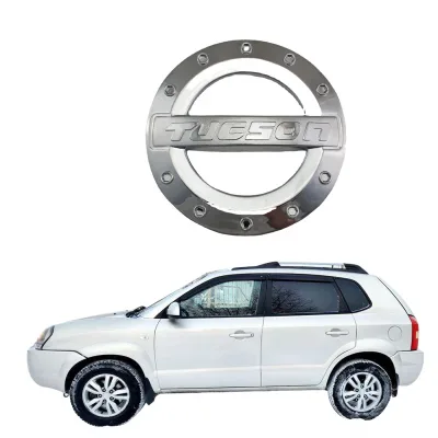 Chrome Exterior Gas Tank Cover Trim for 2008 Tucson Fuel Tank Cap Decor Sticker Chrome Exterior Gas Tank Cover Trim for 2008 Tucson Fuel Tank Cap Decor Sticker