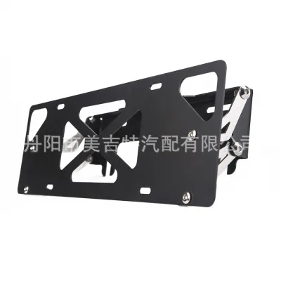 Flippable Front License Plate Holder Bracket for Jeep Wrangler JK, Ford F150, Toyota Tundra, BAIC BJ40, Stainless Steel Black Finish Flippable Front License Plate Holder Bracket for Jeep Wrangler JK, Ford F150, Toyota Tundra, BAIC BJ40, Stainless Steel Black Finish