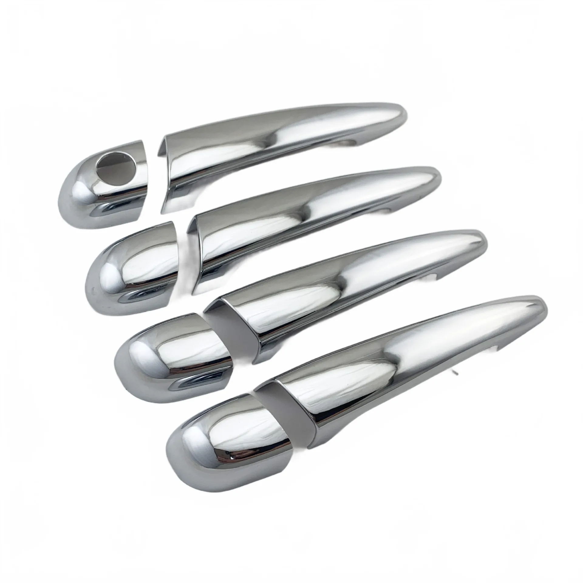 BMW E46 Interior Exterior Door Handle Covers ABS Chrome Trim Anti-Scratch Decorative Protectors