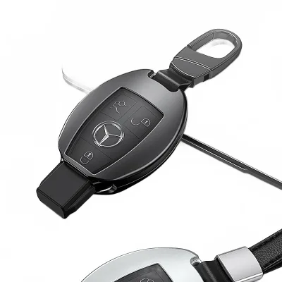 Aluminum Alloy Full Protection Car Key Fob Cover Case for Mercedes-Benz S-Class C-Class C200L GLC GLA GLK Series Aluminum Alloy Full Protection Car Key Fob Cover Case for Mercedes-Benz S-Class C-Class C200L GLC GLA GLK Series