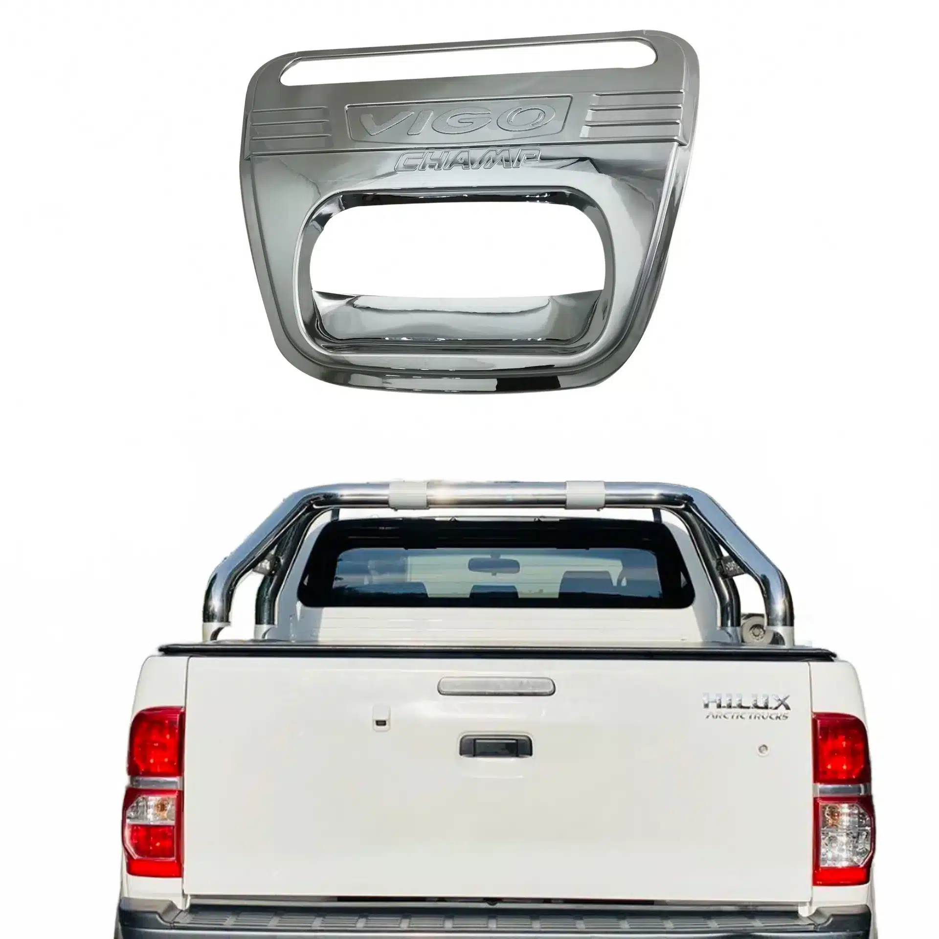 Rear Tailgate Door Handle Bowl Cover Trim for Toyota Hilux Vigo 2005-2012 Exterior Door Handle Guard Accessories