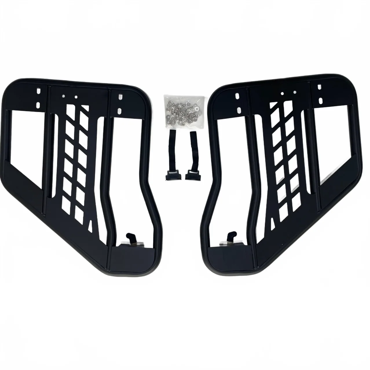Rear Tubular Half Doors Off-Road Steel Matrix Safari Doors for Jeep Wrangler JL 4-Door & Gladiator JT 2018-2024