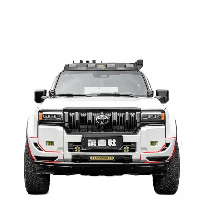 Front and Rear Bumper Guard Corner Protectors for Toyota Land Cruiser Prado 2024-2025 VX Trim Styling Front and Rear Bumper Guard Corner Protectors for Toyota Land Cruiser Prado 2024-2025 VX Trim Styling