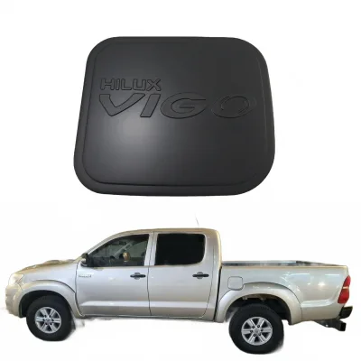 Matte Black Fuel Tank Gas Cap Cover Trim for Toyota Hilux Vigo 2012-2015 Models Matte Black Fuel Tank Gas Cap Cover Trim for Toyota Hilux Vigo 2012-2015 Models