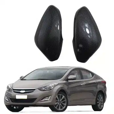 Rear View Mirror Cover Pair Carbon Fiber Style Protective Caps Compatible with Hyundai Elantra 2011-2015 Rear View Mirror Cover Pair Carbon Fiber Style Protective Caps Compatible with Hyundai Elantra 2011-2015