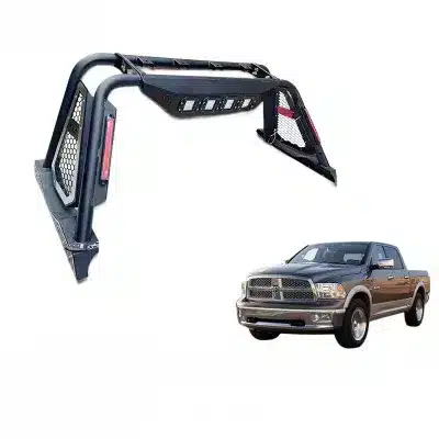 Heavy Duty Pickup Truck Roll Bar with LED Lights, Steel Cargo Bed Chase Rack Compatible with Ford F-150 Raptor, Toyota Tundra, and Ram 1500 Heavy Duty Pickup Truck Roll Bar with LED Lights, Steel Cargo Bed Chase Rack Compatible with Ford F-150 Raptor, Toyota Tundra, and Ram 1500