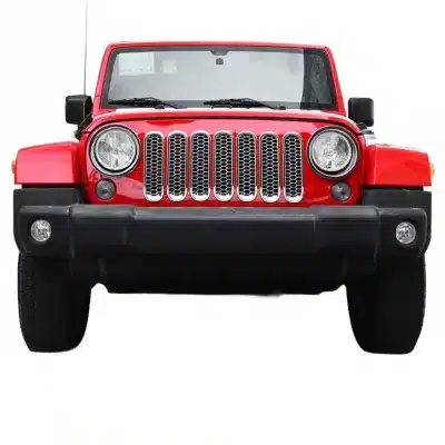 Chrome Front Grille Cover with Honeycomb Mesh Inserts for 2007-2015 Jeep Wrangler JK Chrome Front Grille Cover with Honeycomb Mesh Inserts for 2007-2015 Jeep Wrangler JK