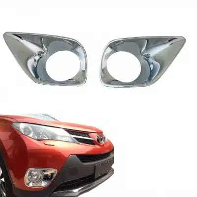 Front Bumper Fog Light Cover and Trim Bezel Compatible for Toyota RAV4 2013-2015 Front Bumper Fog Light Cover and Trim Bezel Compatible for Toyota RAV4 2013-2015