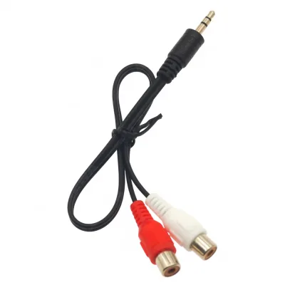 3.5mm Male to 2 RCA Female Stereo Audio Cable Splitter Gold-Plated Connector Adapter for Car Infotainment Systems 3.5mm Male to 2 RCA Female Stereo Audio Cable Splitter Gold-Plated Connector Adapter for Car Infotainment Systems