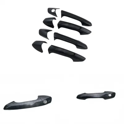 Glossy Black and Carbon Fiber Pattern Door Handle Covers for Mercedes-Benz W204 W212 X204 X166 W166 C E GLA Class Glossy Black and Carbon Fiber Pattern Door Handle Covers for Mercedes-Benz W204 W212 X204 X166 W166 C E GLA Class