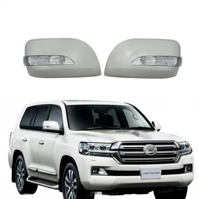 Side Mirror Cover with LED Light for Land Cruiser LC200 FJ200 Replacement Rear View Mirror Housing Side Mirror Cover with LED Light for Land Cruiser LC200 FJ200 Replacement Rear View Mirror Housing