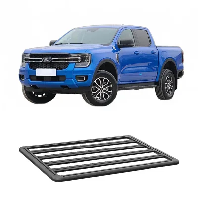 Aluminum Alloy Roof Rack Platform Cargo Basket for Ford Ranger Pickup Truck Gear Extension Aluminum Alloy Roof Rack Platform Cargo Basket for Ford Ranger Pickup Truck Gear Extension