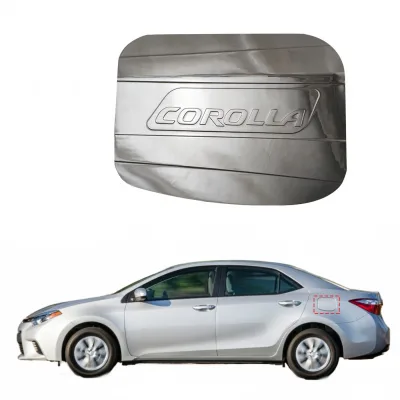 Chrome Plated Fuel Tank Cap Cover Trim for Toyota Corolla 2014-2018 North American Version Chrome Plated Fuel Tank Cap Cover Trim for Toyota Corolla 2014-2018 North American Version