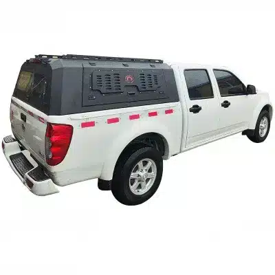 Heavy Duty Manganese Steel Truck Canopy with Three Opening Doors and Rear Step Pedal for Pickup Truck Cargo Bed Heavy Duty Manganese Steel Truck Canopy with Three Opening Doors and Rear Step Pedal for Pickup Truck Cargo Bed