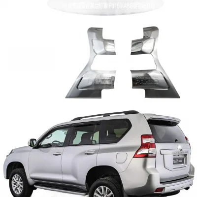 Rear Tail Light Covers for 2014-2016 Toyota Land Cruiser Prado FJ150 Chrome ABS Taillamp Trim Bezels Rear Tail Light Covers for 2014-2016 Toyota Land Cruiser Prado FJ150 Chrome ABS Taillamp Trim Bezels